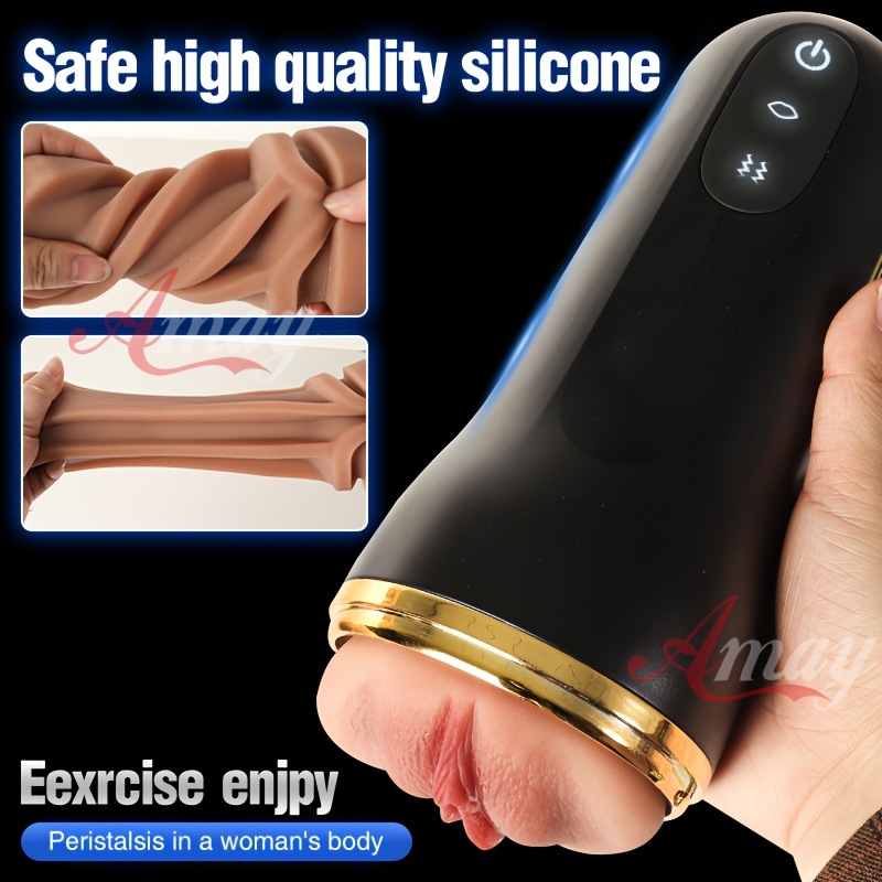 AMAY 9.6 Inch Electric Sucking Pocket for Men, 1.65Lb Weighted Male Masturbator with Intense Vibration Modes, Dual-Channel Realistic Texture Simulation Model, Intimate Time Booster for Couples, Holiday Gift, Discreet Package Delivery AMAY 9.6 Inch Electric Sucking Pocket for Men, 1.65Lb Weighted Male Masturbator with Intense Vibration Modes, Dual-Channel Realistic Texture Simulation Model, Intimate Time Booster for Couples, Holiday Gift, Discreet Package Delivery