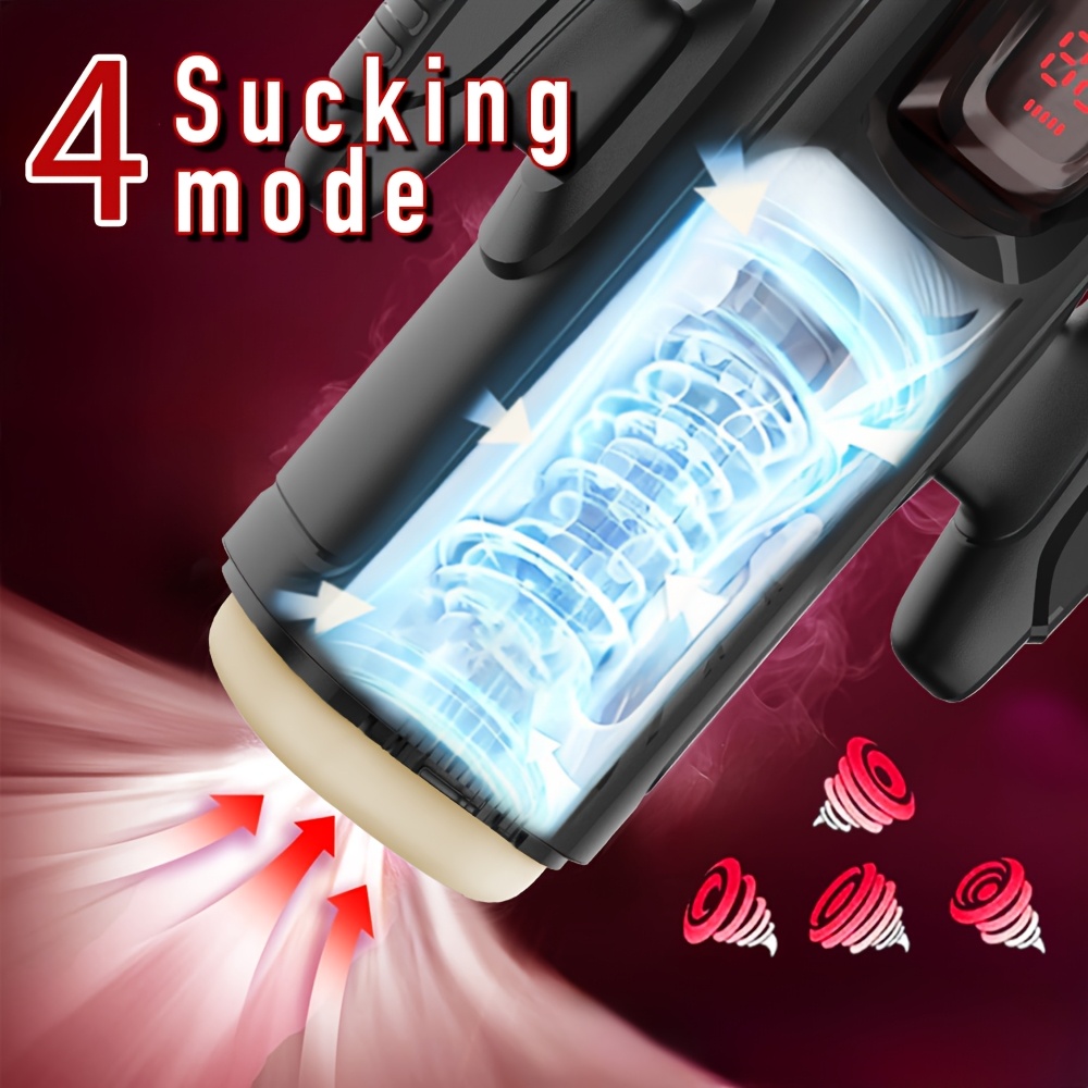 Male Masturbator, Oral Sex Machine, Equipped with A Grip, 9 Insertion Modes + 4 Suction Levels + 9 Vibration Modes + Heating Function, Pocket-sized Penis Massager, Soft Inner Pocket Design, Adult Sex Toy Male Masturbator, Oral Sex Machine, Equipped with A Grip, 9 Insertion Modes + 4 Suction Levels + 9 Vibration Modes + Heating Function, Pocket-sized Penis Massager, Soft Inner Pocket Design, Adult Sex Toy