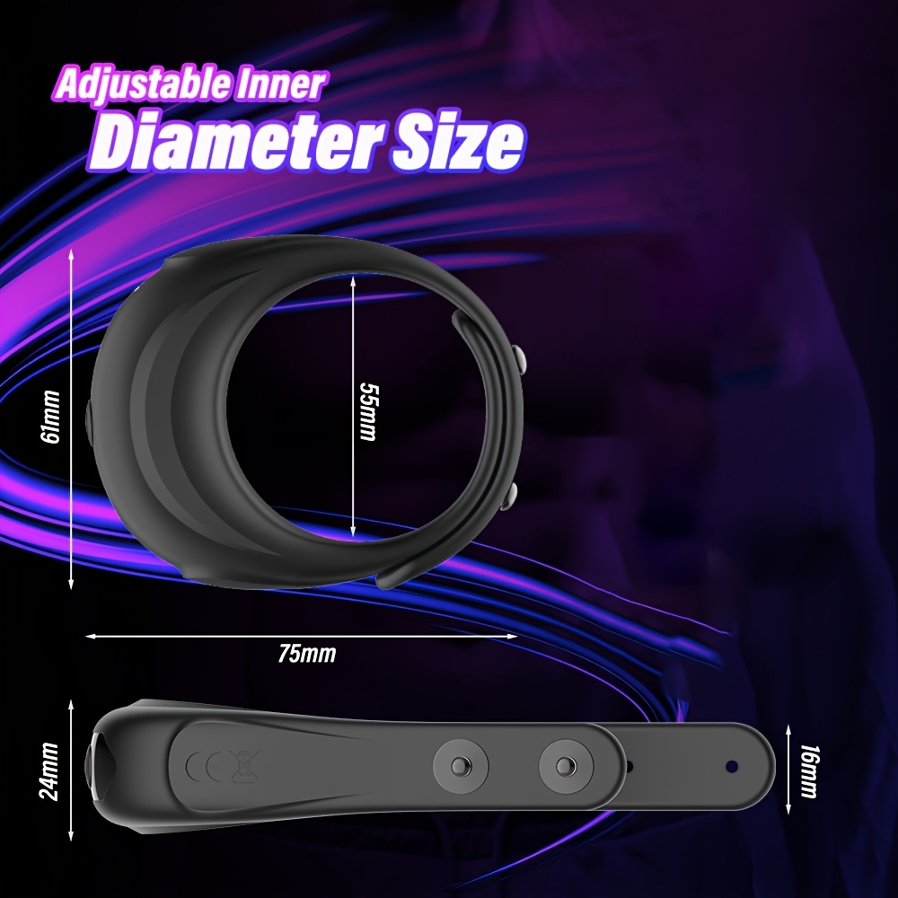 Vibrating Rooster Ring with 10 Vibrations Modes, Adjustable O-Shape Design Male Penis Vibrator, Penis Wrapped Ring Stimulator, Adustable Size Fit All, Female Clitoral Nipples Massager Adult Sex Toys for Men Women Couples Pleasure(BLACK) Vibrating Rooster Ring with 10 Vibrations Modes, Adjustable O-Shape Design Male Penis Vibrator, Penis Wrapped Ring Stimulator, Adustable Size Fit All, Female Clitoral Nipples Massager Adult Sex Toys for Men Women Couples Pleasure(BLACK)