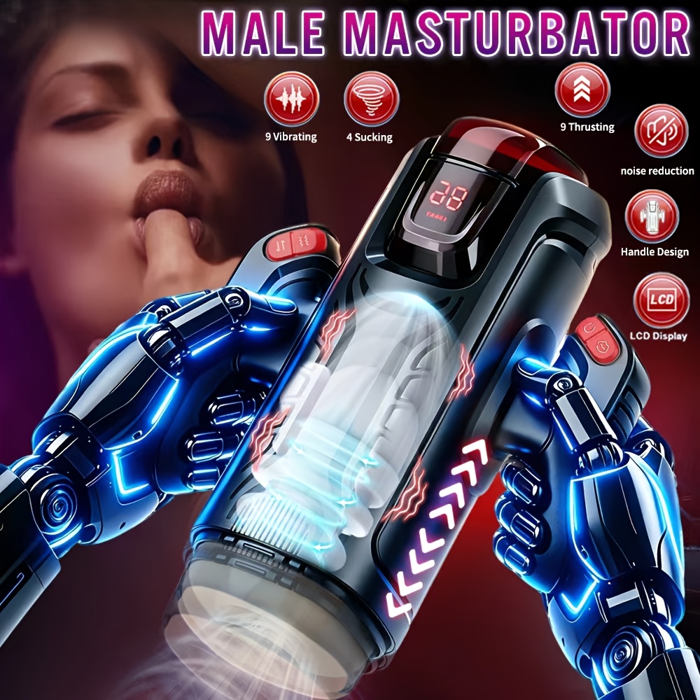 Male Masturbator, Oral Sex Machine, Equipped with A Grip, 9 Insertion Modes + 4 Suction Levels + 9 Vibration Modes + Heating Function, Pocket-sized Penis Massager, Soft Inner Pocket Design, Adult Sex Toy Male Masturbator, Oral Sex Machine, Equipped with A Grip, 9 Insertion Modes + 4 Suction Levels + 9 Vibration Modes + Heating Function, Pocket-sized Penis Massager, Soft Inner Pocket Design, Adult Sex Toy
