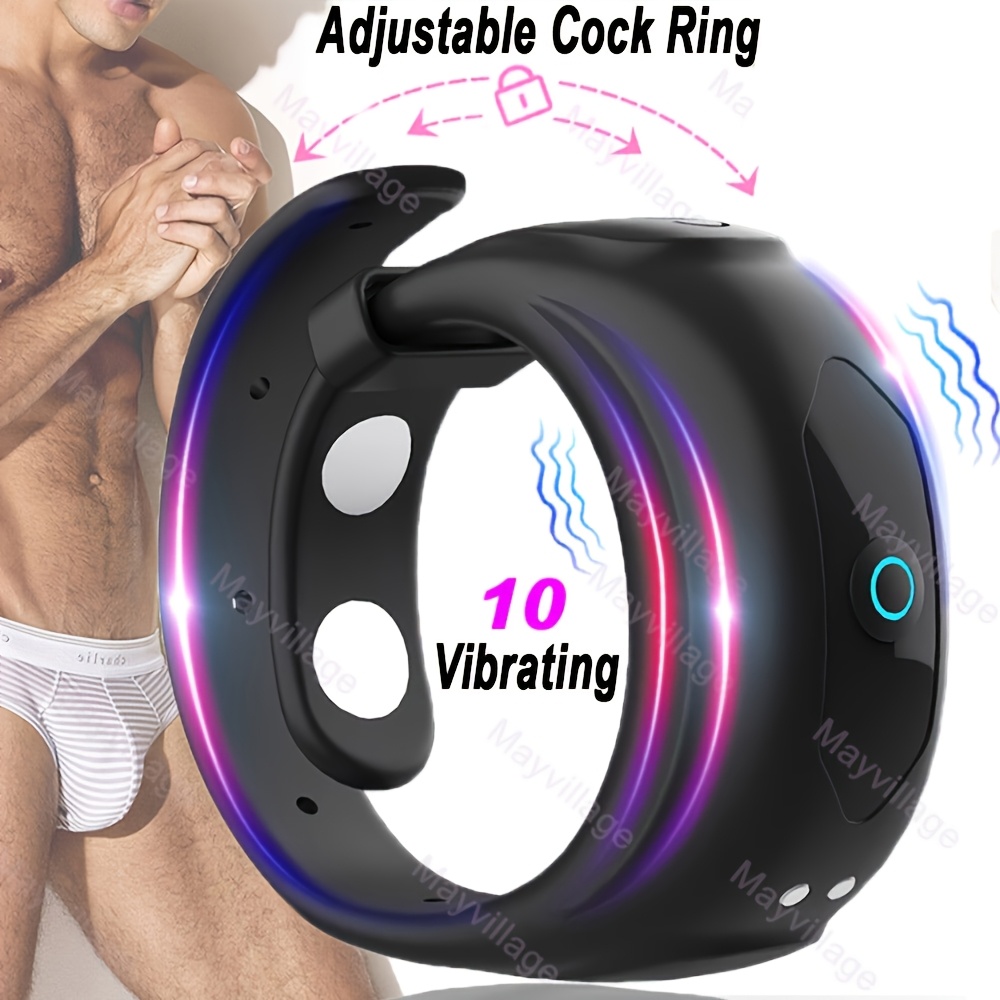 Vibrating Rooster Ring with 10 Vibrations Modes, Adjustable O-Shape Design Male Penis Vibrator, Penis Wrapped Ring Stimulator, Adustable Size Fit All, Female Clitoral Nipples Massager Adult Sex Toys for Men Women Couples Pleasure(BLACK) Vibrating Rooster Ring with 10 Vibrations Modes, Adjustable O-Shape Design Male Penis Vibrator, Penis Wrapped Ring Stimulator, Adustable Size Fit All, Female Clitoral Nipples Massager Adult Sex Toys for Men Women Couples Pleasure(BLACK)
