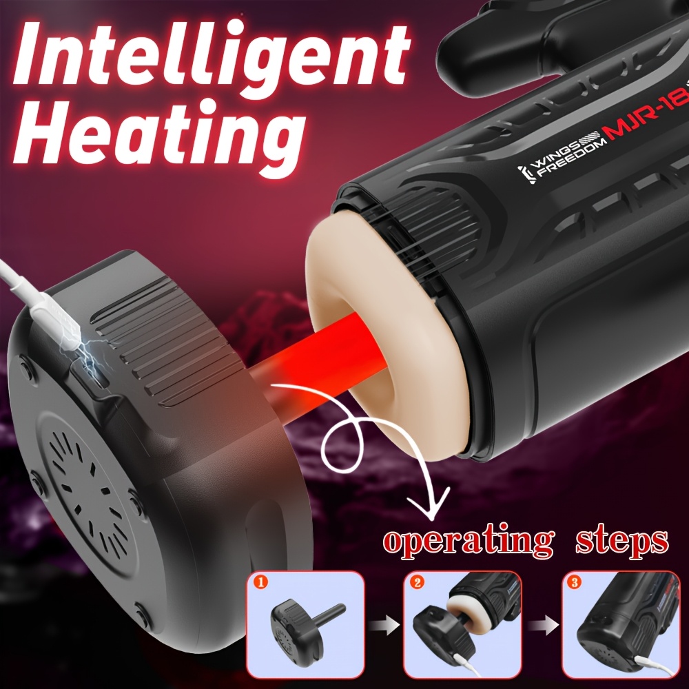 Male Masturbator, Oral Sex Machine, Equipped with A Grip, 9 Insertion Modes + 4 Suction Levels + 9 Vibration Modes + Heating Function, Pocket-sized Penis Massager, Soft Inner Pocket Design, Adult Sex Toy Male Masturbator, Oral Sex Machine, Equipped with A Grip, 9 Insertion Modes + 4 Suction Levels + 9 Vibration Modes + Heating Function, Pocket-sized Penis Massager, Soft Inner Pocket Design, Adult Sex Toy