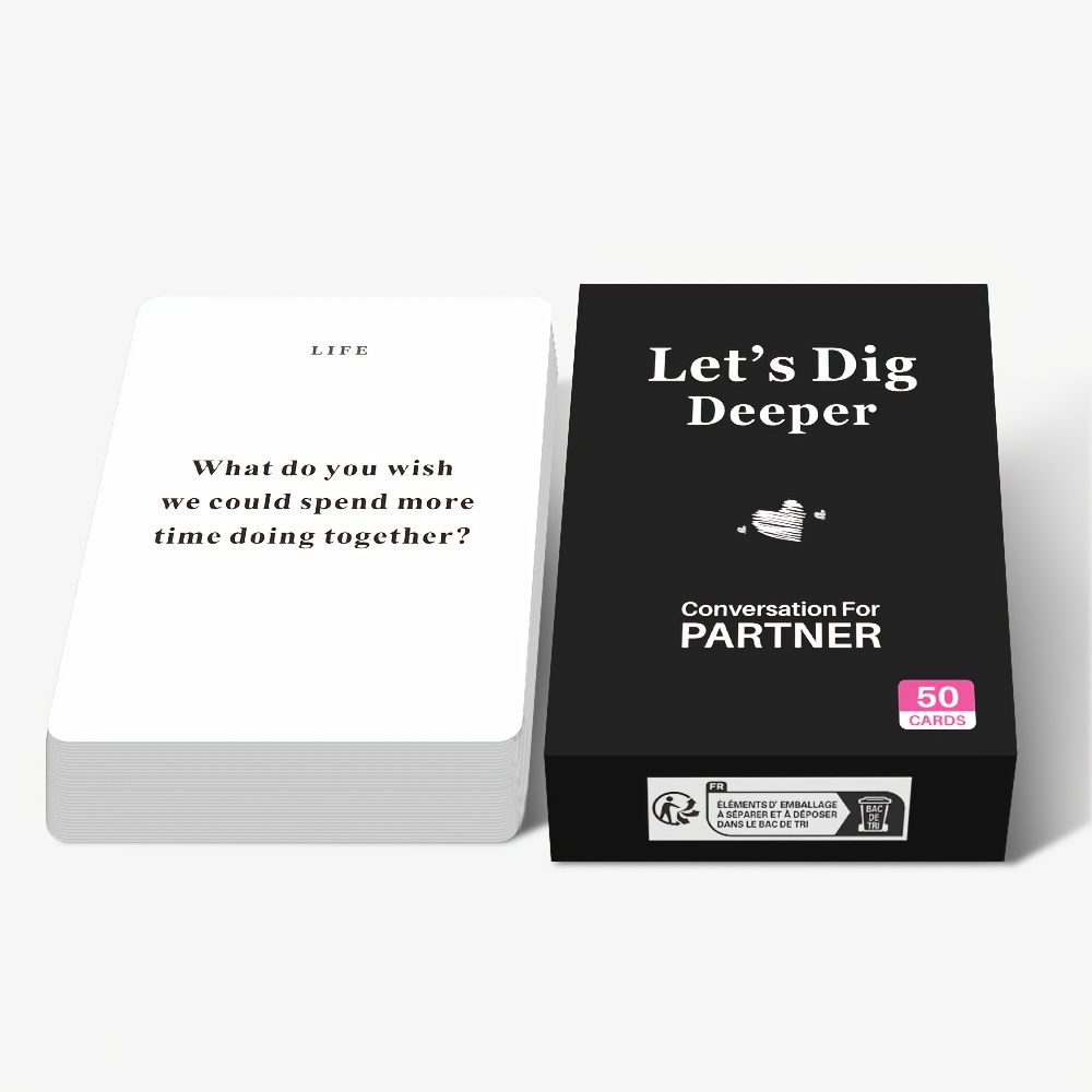 1 Box Adult Couple Card Game - Romantic Icebreaker Conversation Cards for Building Emotional Connections, Interactive Dialogue to Learn About Each Other 1 Box Adult Couple Card Game - Romantic Icebreaker Conversation Cards for Building Emotional Connections, Interactive Dialogue to Learn About Each Other