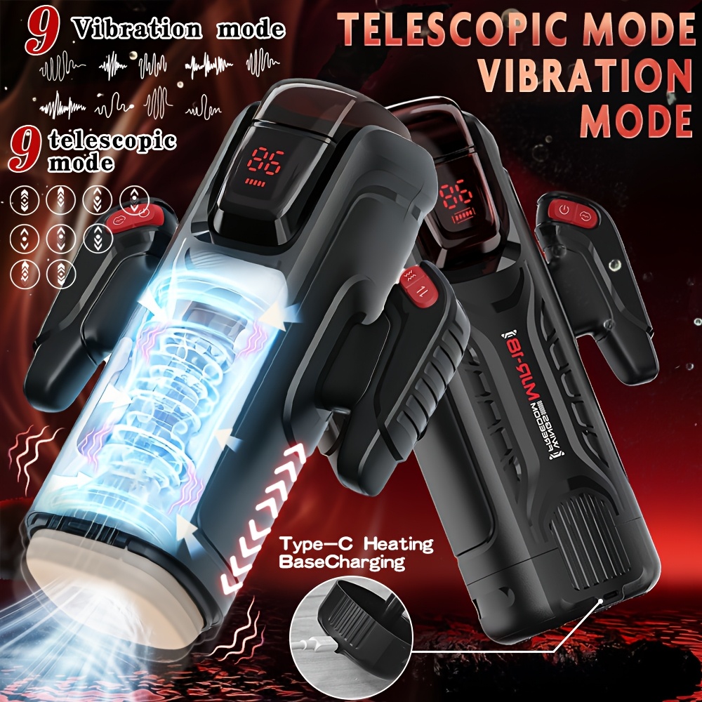 Male Masturbator, Oral Sex Machine, Equipped with A Grip, 9 Insertion Modes + 4 Suction Levels + 9 Vibration Modes + Heating Function, Pocket-sized Penis Massager, Soft Inner Pocket Design, Adult Sex Toy Male Masturbator, Oral Sex Machine, Equipped with A Grip, 9 Insertion Modes + 4 Suction Levels + 9 Vibration Modes + Heating Function, Pocket-sized Penis Massager, Soft Inner Pocket Design, Adult Sex Toy