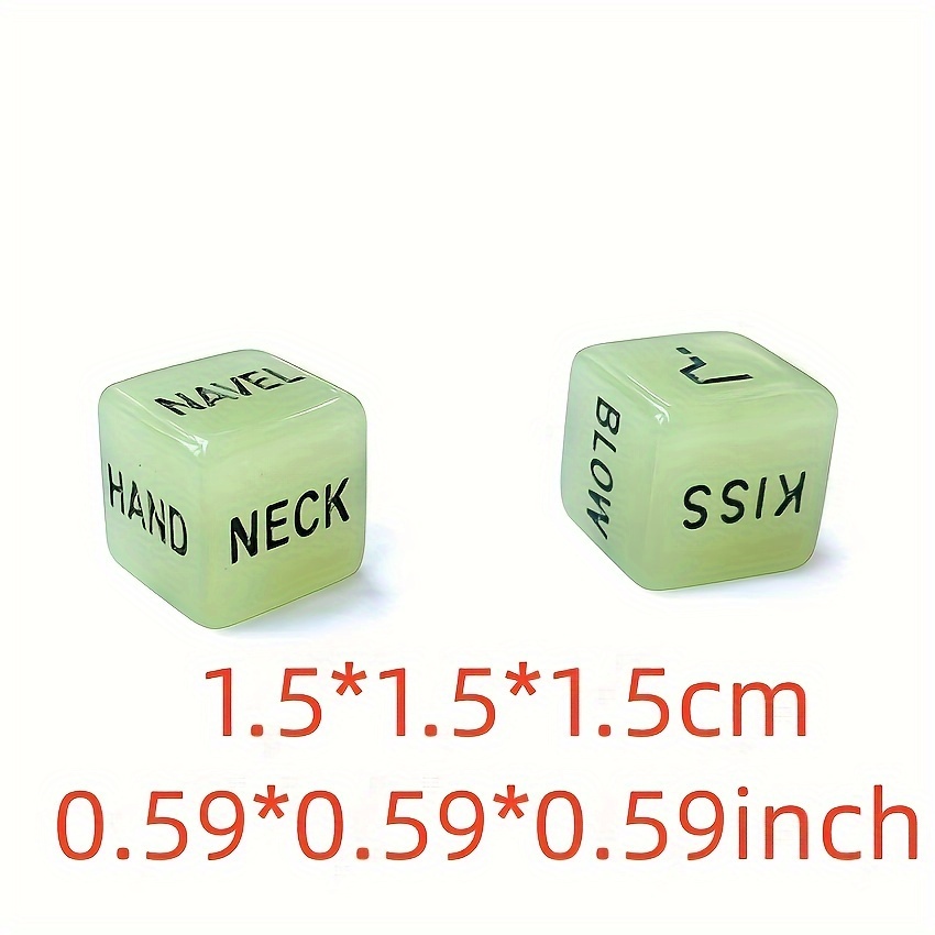 Glow-in-the-Dark Novelty Dice, Couples' Sex Toy, Fashionable SM Flirting Toy Glow-in-the-Dark Novelty Dice, Couples' Sex Toy, Fashionable SM Flirting Toy