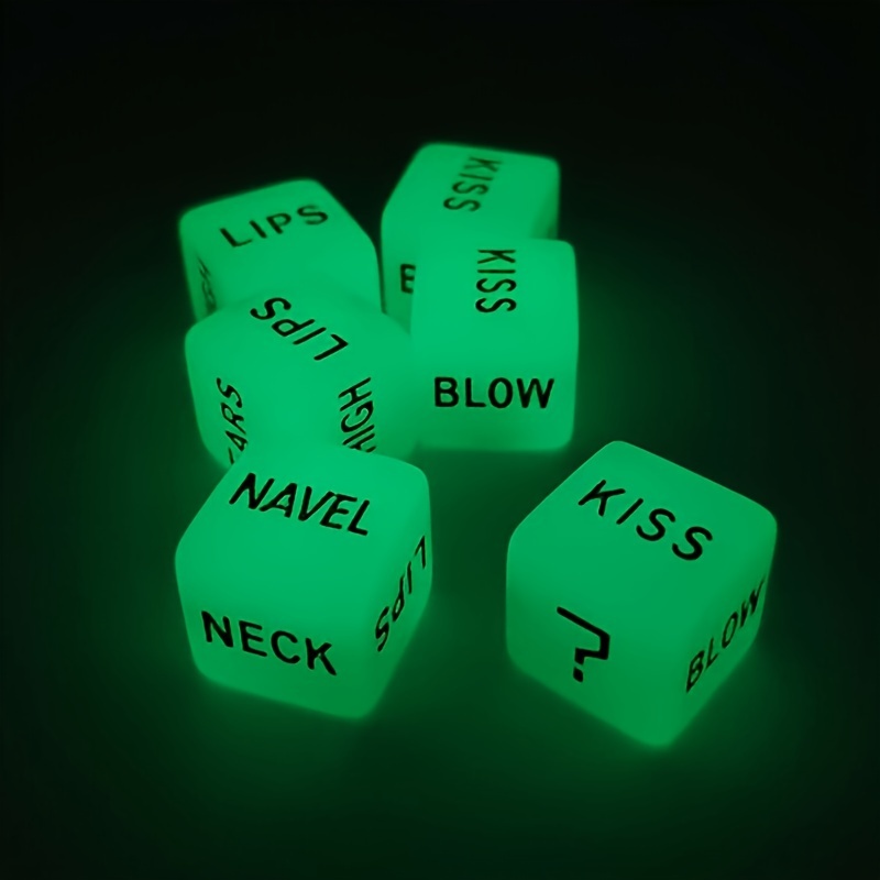 Glow-in-the-Dark Novelty Dice, Couples' Sex Toy, Fashionable SM Flirting Toy Glow-in-the-Dark Novelty Dice, Couples' Sex Toy, Fashionable SM Flirting Toy
