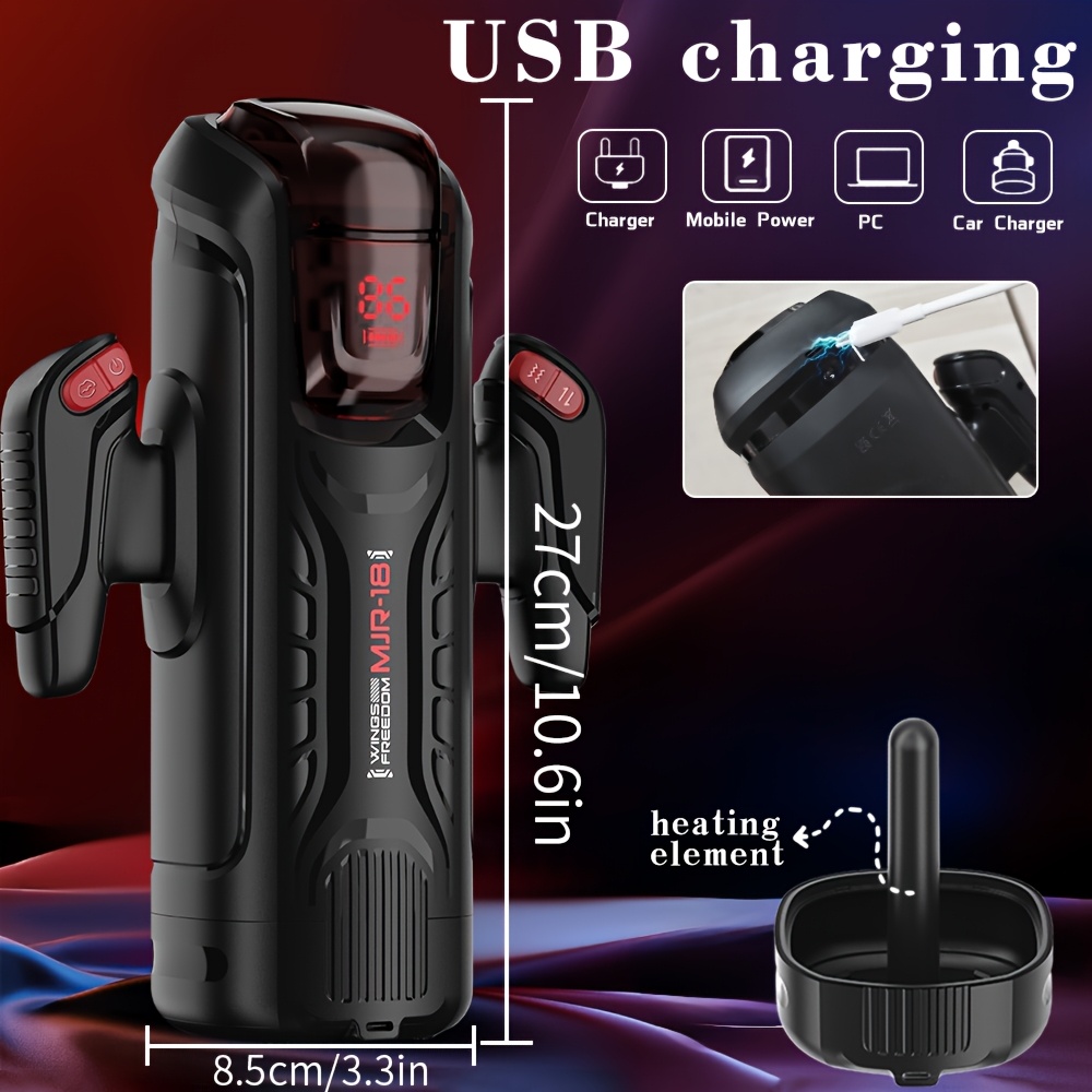Male Masturbator, Oral Sex Machine, Equipped with A Grip, 9 Insertion Modes + 4 Suction Levels + 9 Vibration Modes + Heating Function, Pocket-sized Penis Massager, Soft Inner Pocket Design, Adult Sex Toy Male Masturbator, Oral Sex Machine, Equipped with A Grip, 9 Insertion Modes + 4 Suction Levels + 9 Vibration Modes + Heating Function, Pocket-sized Penis Massager, Soft Inner Pocket Design, Adult Sex Toy