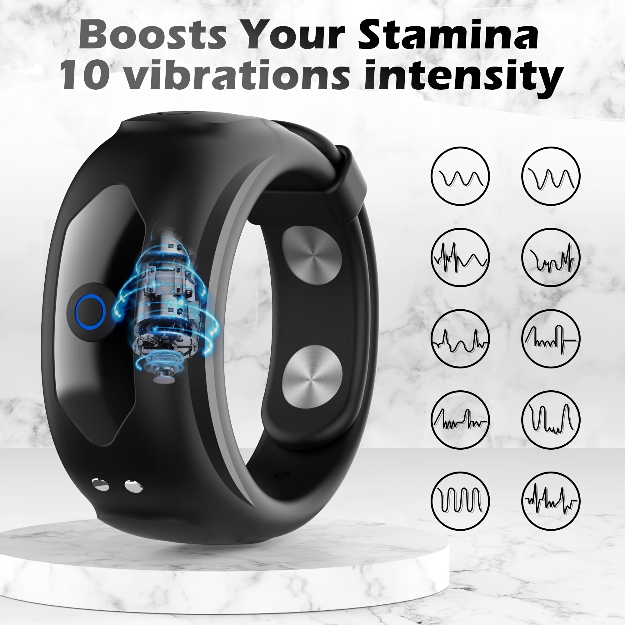 Vibrating Rooster Ring with 10 Vibrations Modes, Adjustable O-Shape Design Male Penis Vibrator, Penis Wrapped Ring Stimulator, Adustable Size Fit All, Female Clitoral Nipples Massager Adult Sex Toys for Men Women Couples Pleasure(BLACK) Vibrating Rooster Ring with 10 Vibrations Modes, Adjustable O-Shape Design Male Penis Vibrator, Penis Wrapped Ring Stimulator, Adustable Size Fit All, Female Clitoral Nipples Massager Adult Sex Toys for Men Women Couples Pleasure(BLACK)