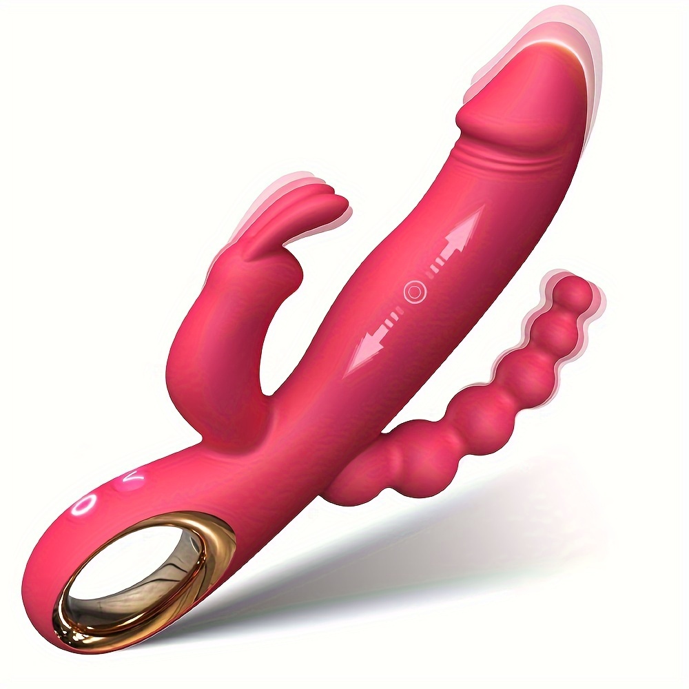 Thrusting Dildo Rabbit Vibrators Sex Toys G Spot Anal Vibrator for Women & Games, 10 Powerful Speeds & 10 Vibrating Modes Rechargeable Vagina Stimulator Massager Thrusting Dildo Rabbit Vibrators Sex Toys G Spot Anal Vibrator for Women & Games, 10 Powerful Speeds & 10 Vibrating Modes Rechargeable Vagina Stimulator Massager