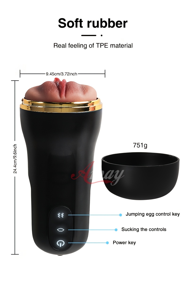 AMAY 9.6 Inch Electric Sucking Pocket for Men, 1.65Lb Weighted Male Masturbator with Intense Vibration Modes, Dual-Channel Realistic Texture Simulation Model, Intimate Time Booster for Couples, Holiday Gift, Discreet Package Delivery AMAY 9.6 Inch Electric Sucking Pocket for Men, 1.65Lb Weighted Male Masturbator with Intense Vibration Modes, Dual-Channel Realistic Texture Simulation Model, Intimate Time Booster for Couples, Holiday Gift, Discreet Package Delivery